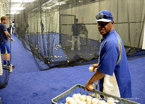 l'indor batting cage dei Dodgers