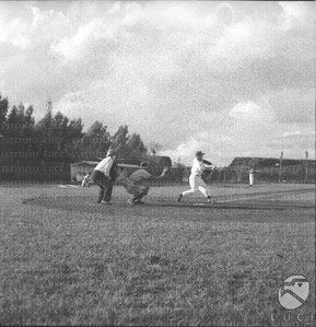 Una partita al campo Acqua Acetosa nel 1959 tra Limonappia e Parma (Foto Luce)