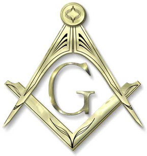 Il simbolo che rappresenta la massoneria è la squadra e il compasso con la lettera "G" in inglese God (Dio) nel mezzo