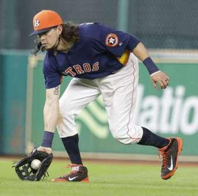 Colby Rasmus (Photo: Melissa Phillip, Houston Chronicle)
