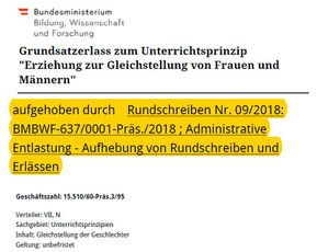 Bild Screenshot Bildungsministerium - grafisch bearbeitet:spa