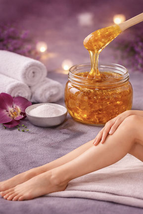 Haarentfernung mit Zuckerpaste, Sugaring, Schriesheim, Kosmetikstudio Schriessheim