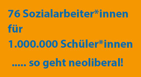 Integrationstopf eingespart >>> nur 76 Posten für Schulsozialarbeiter Bild:spagra