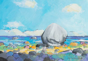Workshop Gouache Malerei in Hamburg Bramfeld Kunst am Sonntag