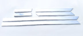 Tür Chrom Zierleisten unten GAZ 21 Wolga. Chrome Door bottom Trims GAS M21 Volga. Комплект нижних декоративных хромированных накладок дверей ГАЗ М21 Волга.