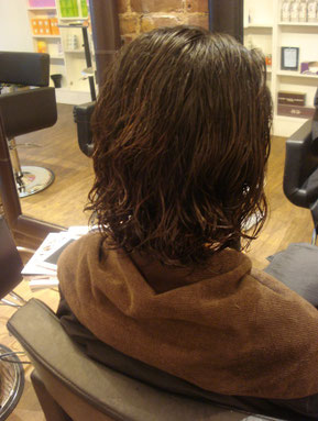 Digital perm in NYC mid town.