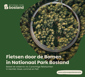 Tips voor Fietsers - Fietsen in en om Limburg 2026 - De gratis fietsgids - Nationaal Park Boslandspecial - Fietsen door de bomen