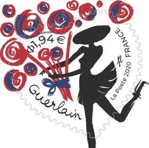 2020 - GUERLAIN : TIMBRE POSTE SEUL A 1,94 €