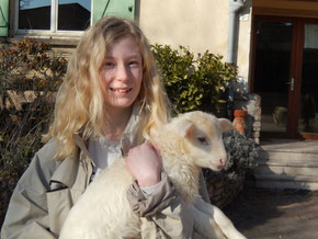 Une journée à la ferme pour Anouk  pendant les vacances de février  