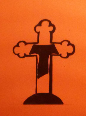 (SPUC-2016-008-AHB) Simbolo cattolico francescano - Franziskanersymbol