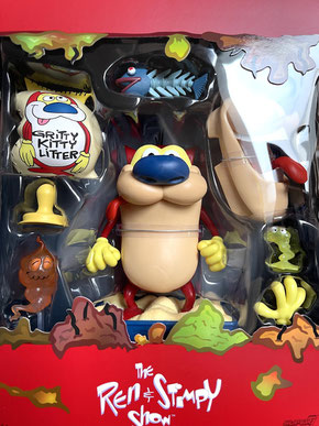 Ren & Stimpy Deluxe Cartoon Actionfiguren 2er Set 18cm Super7