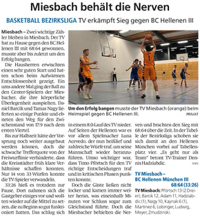 Bericht im Miesbacher Merkur am 18. November 2025 - Zum Vergrößern klicken