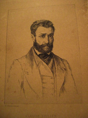 Claude Tillier, lithographie d'Alfred Prunaire