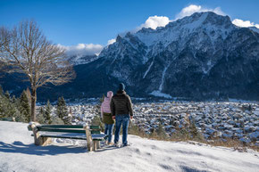 Winterwandern auf dem Geologie-Lehrpfad in Mittenwald