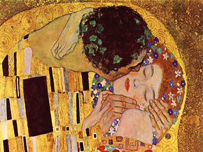 Detalle de El beso de Gustav Klimt