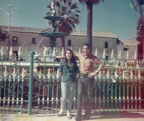 Pepe y Carmela en Plaza Yungay, marzo 1970, antes del Terremoto/Aluvión