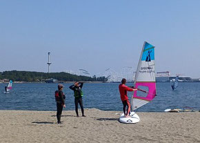 speedwall 神奈川　横浜　海の公園　ウインドサーフィン　SUP　スクール　体験　スピードウォール