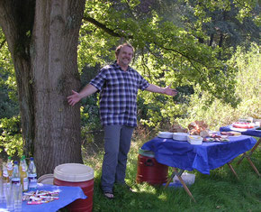 Picknick am Fluss