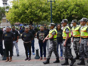 Quito, 15 août 2015, Place de l'Indépendance