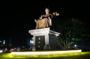 日本に仏教を伝えた百済の聖明王（撮影地：扶余）
