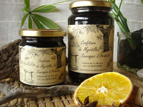 Confiture myrtilles sauvages Ardèche