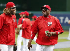 Il manager dei National Dusty Baker (Foto Alex Brandon)