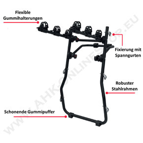 Fahrradträger für drei Fahrräder Art. Nr 0001238000000