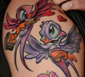 El color aporta viveza a los tatuajes.