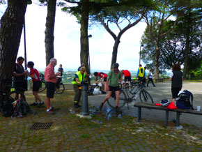 Italien, Toskana, Urlaub, Radreisen, Velotraum, Radfahren, Montefiascone, Pause