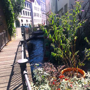 Augsburger Wasserführung mit den beliebten Lechkanälen