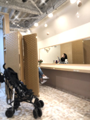 池袋 子供 特化 カット キッズカット 予約 子供カット 完全個室 美容室 サロン ベビーカー 店内写真