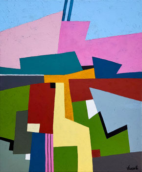 tableau minimaliste de benoit vinadelle artiste peintre