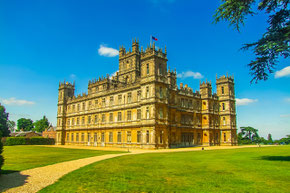 Ansicht mit Park Highclere Castle