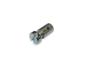 Schraubnippel Haubenzug Motorhaubenzug GAZ 24 / 2410 Wolga. End piece for clutch cable with screw GAS 24-10 Volga. Болт М4х8 крепления тяги к замку капота (Стопор троса капота) ГАЗ-24 /2410 Волга.