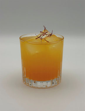 Siam Sunset, Siam Sunset Mocktail, Mockatil Siam Sunset, Safran, Mocktail mit Safran, Cocktail mit Safran