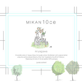 ぷらと果樹園　MIKAN10ce miyagawa ラベル