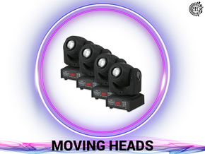 DJ, Eventtechnik, Ton, Video und Licht verleih.  Moving Heads buchen. 