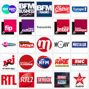 Le DAB+ national, les 25 radios nationales en DAB+ métropolitain