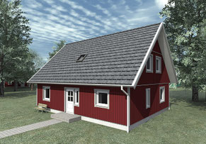 Malmö 145 Holzhaus in Rot von Berg