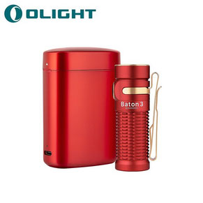 Lampe torche olight baton 3 edition premium rouge 1200 Lumens