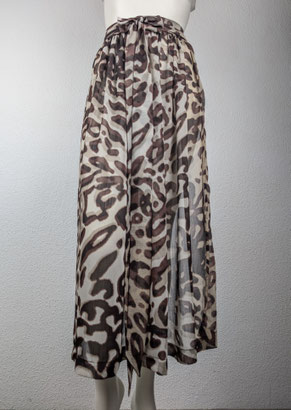 Dirndlschürze leo animal print Chiffon