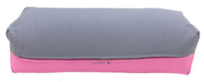Yoga Bolster eckig silbergrau blau