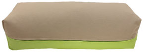 Yoga Bolster eckig beige hellgrün