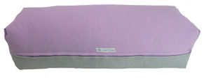 Yoga Bolster eckig flieder silbergrau