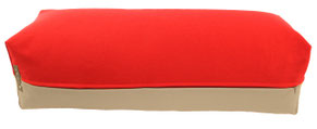 Yoga Bolster eckig rot bordeaux