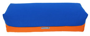 Yoga Bolster eckig blau orange