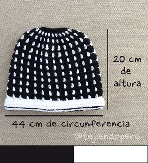 Gorros para cola de caballo o moño tejidos a crochet