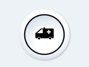 Icon mit Krankenwagen