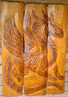  Holz Relief Kunst Heike Lüders