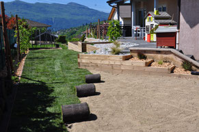 Chantier d'aménagement paysager au Viviers du Lac (73100)